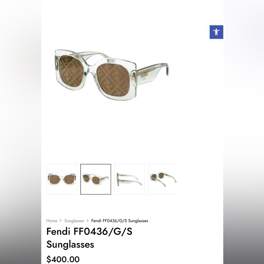Fendi Monogram sunglasses New - Picture 4 of 4